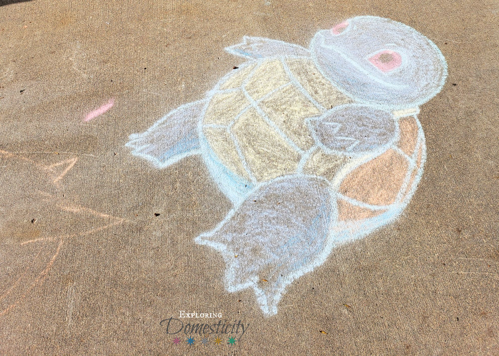 Sidewalk Chalk Pokemon Squirtle