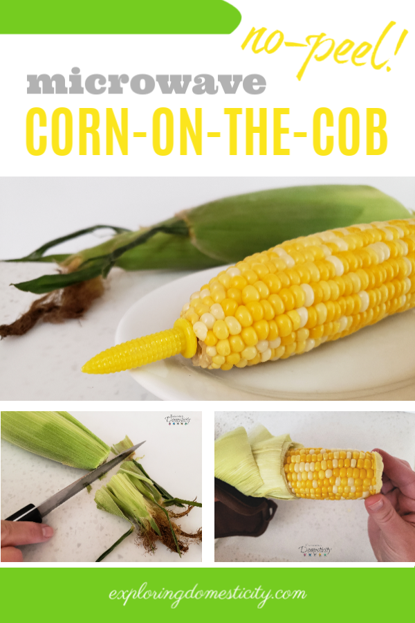 no peel microwave corn on the cob
