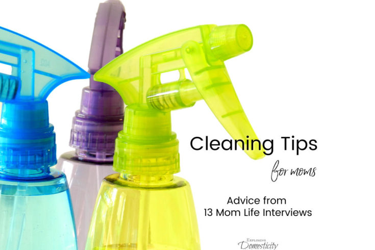 Cleaning Tips for Moms - Advice from 13 different moms
