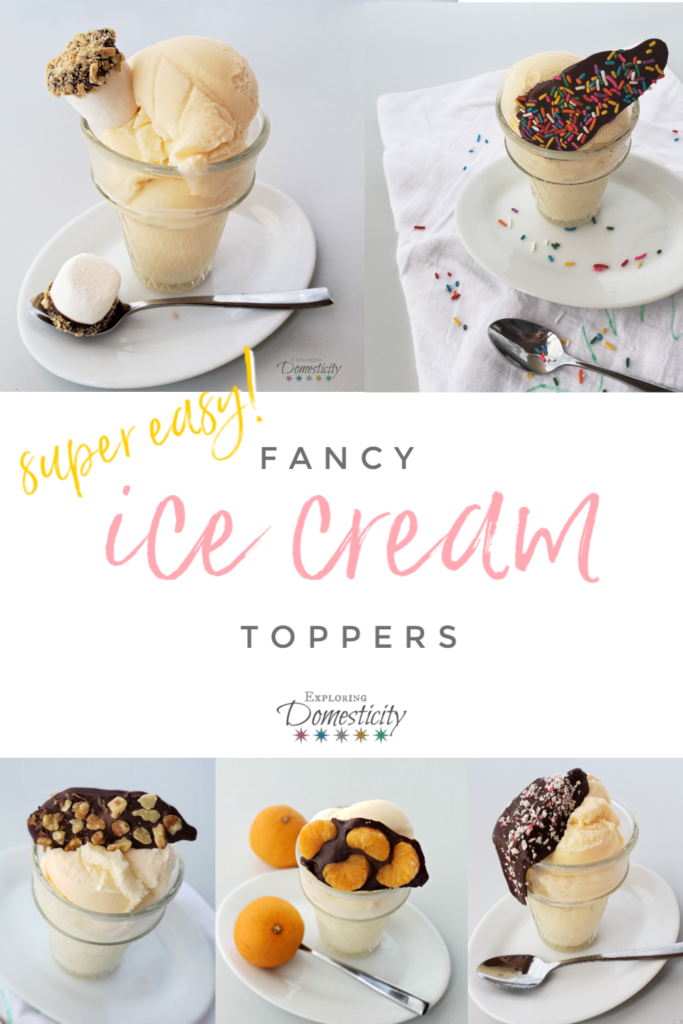Fancy ice cream toppers - look great and so easy to make!
