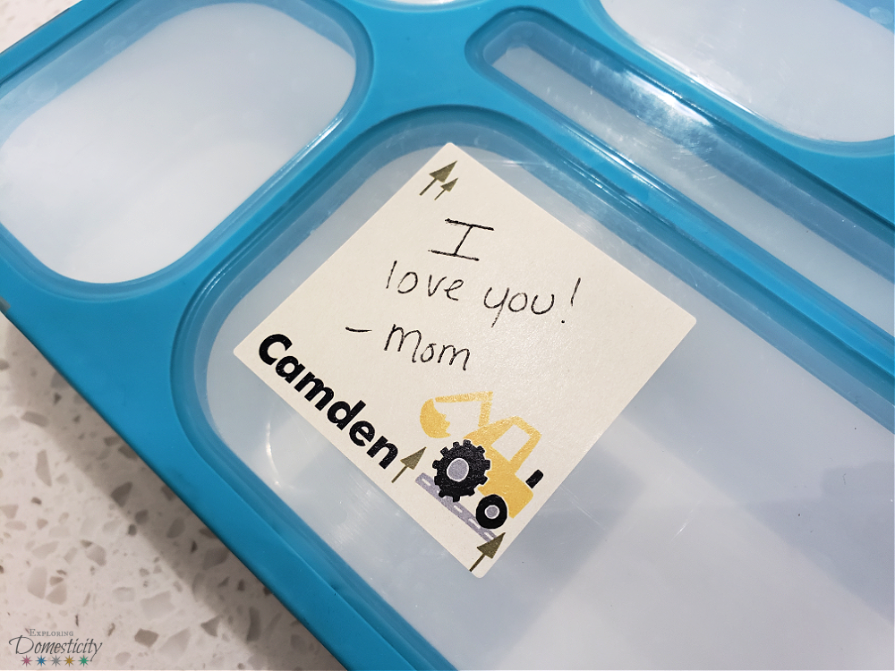 Washable Lunchbox Notes from Mom