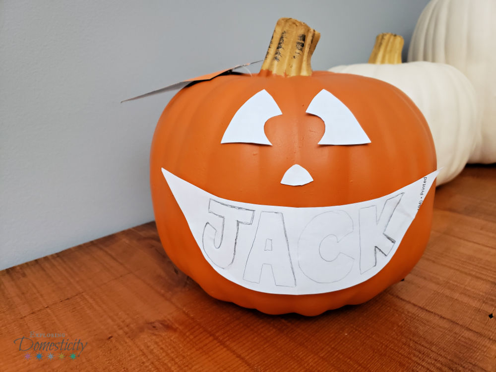 Personalized Name Pumpkins Exploring Domesticity