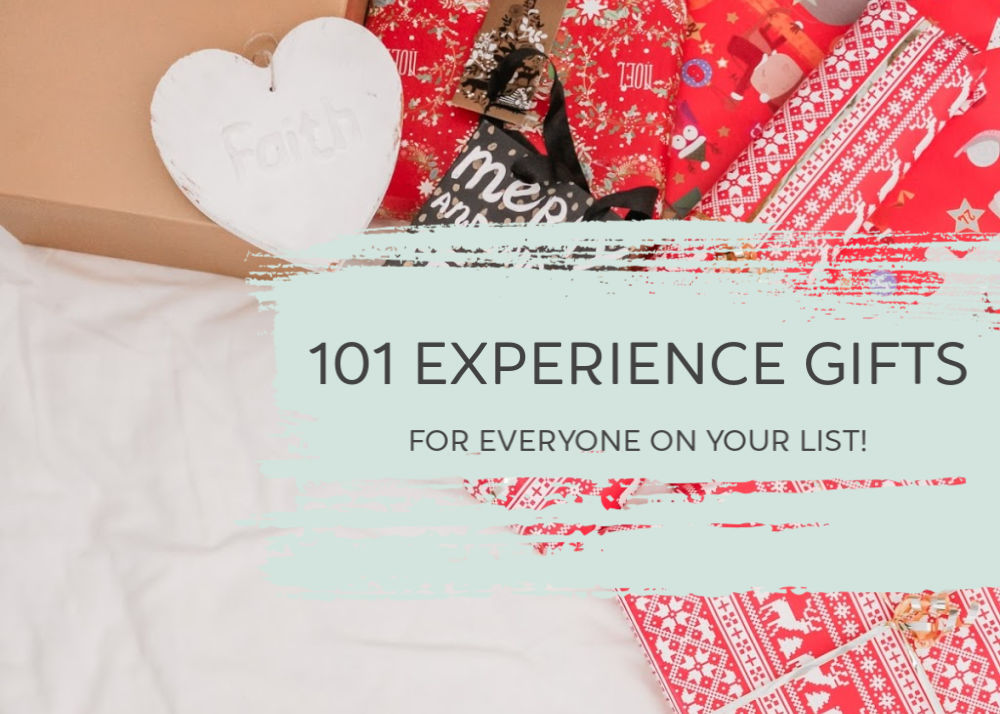 101 Experience Gifts for everyone on your list! feature