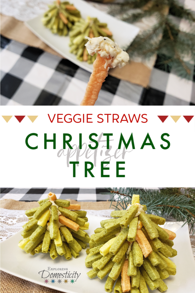 Veggie Straws Christmas Tree appetizer