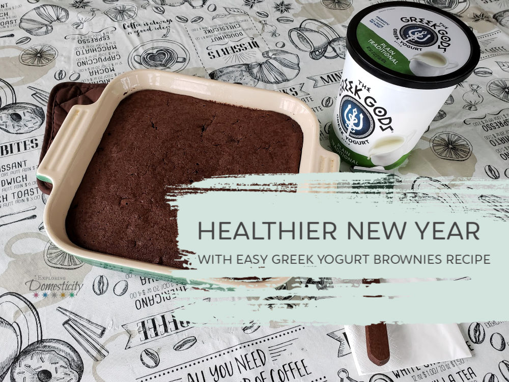 Healthier New Year with Easy Greek Yogurt Brownies Recipe