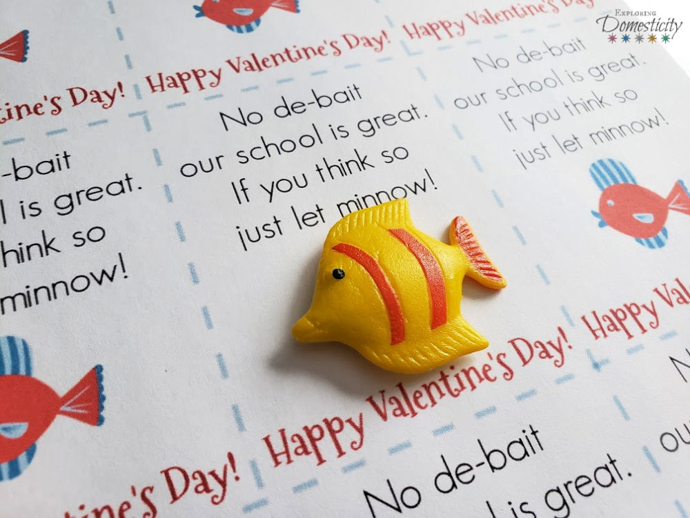 Fishing Valentine // Kids Valentines // Classroom Valentines