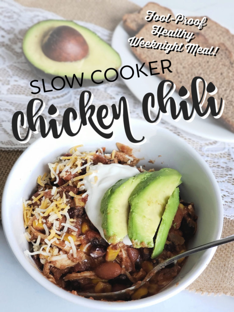Slow Cooker Chicken Chili - fool-proof healthy weeknight meal