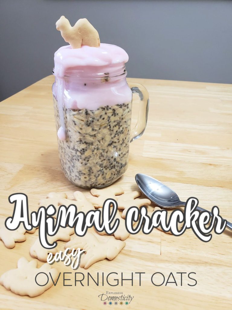 Animal Cracker Easy Overnight Oats