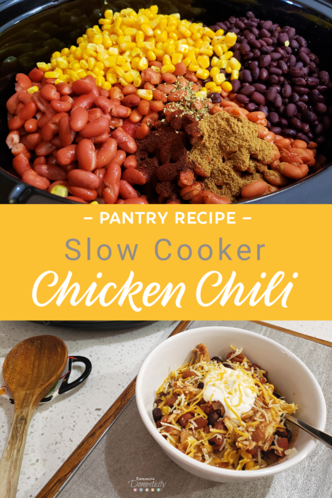 Pantry Recipe: Slow Cooker Chicken Chili