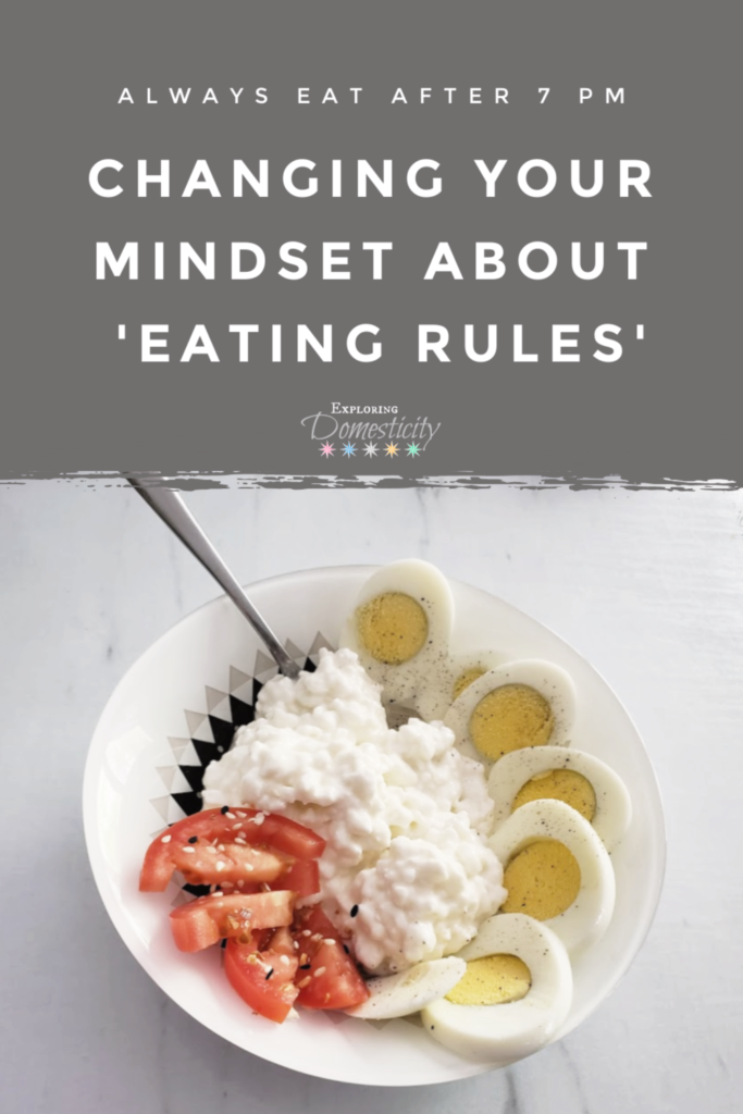 Changing your mindset about eating rules