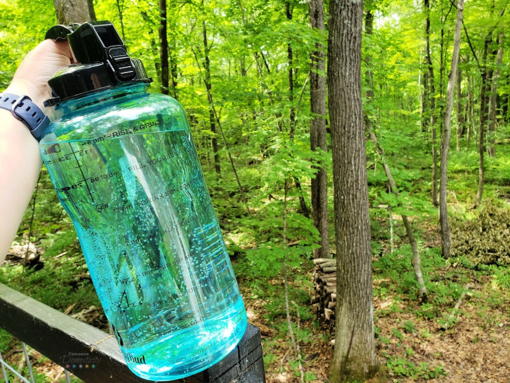 Gallon Water Jug in forest