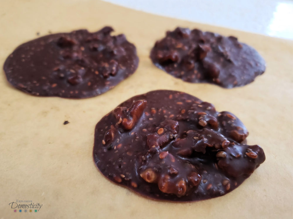 Dark Chocolate Seed Bark Clusters