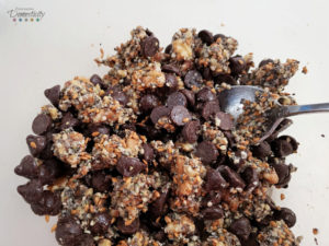 Dark Chocolate Seed Bark mixture