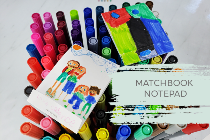 DIY matchbook notepad kids activity and gift copy