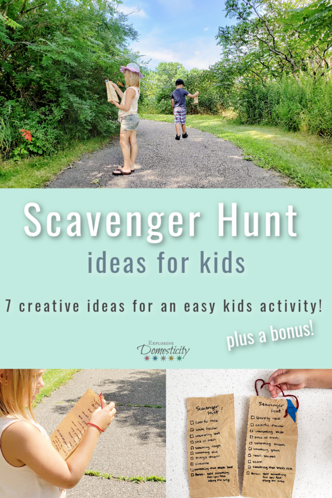 Scavenger Hunt ideas for kids - 7 creative ideas for an easy kids activity