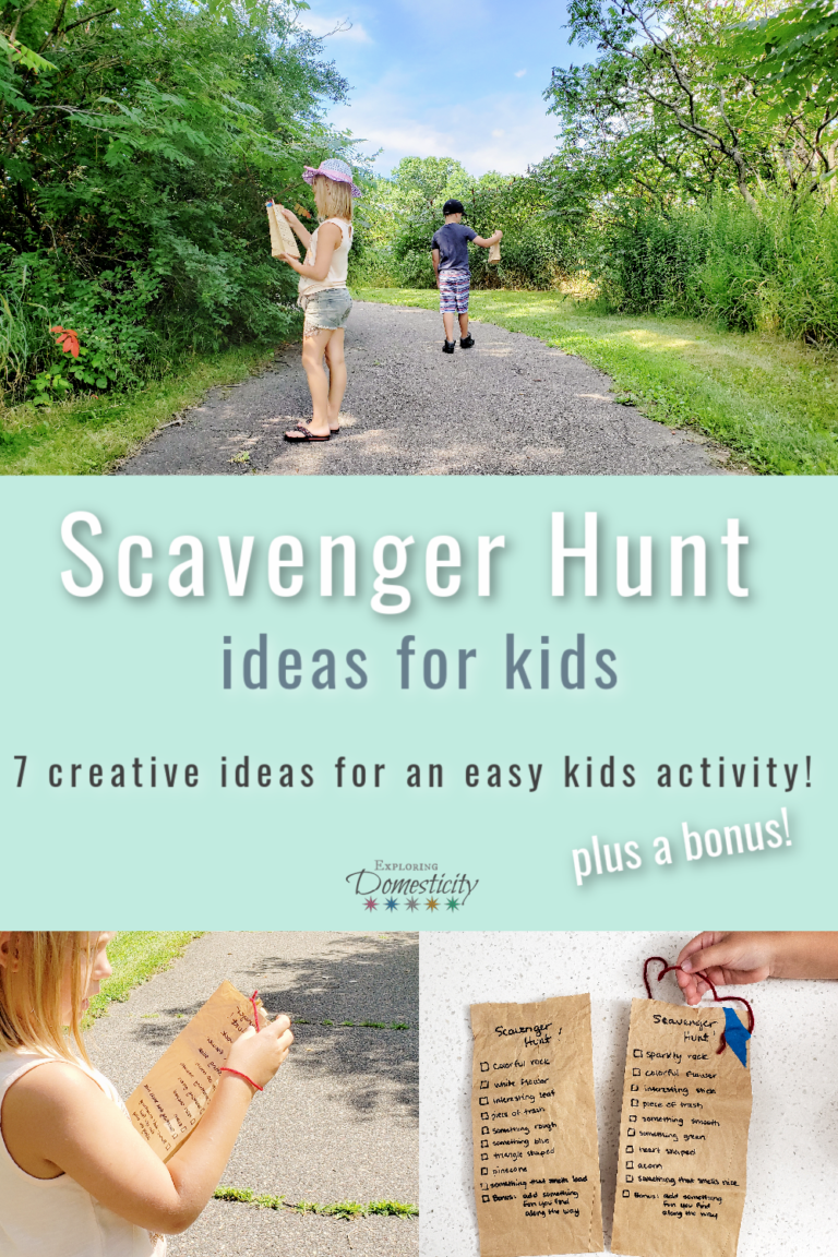 Scavenger Hunt Ideas for Kids ⋆ Exploring Domesticity