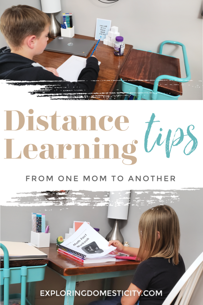 Distance Learning Tips from one mom to another