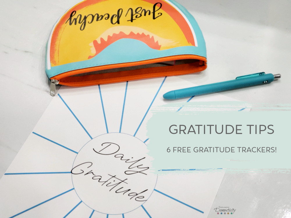 Gratitude Tips - 6 free gratitude trackers