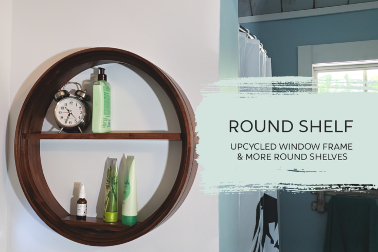Round Shelf from window frame feature