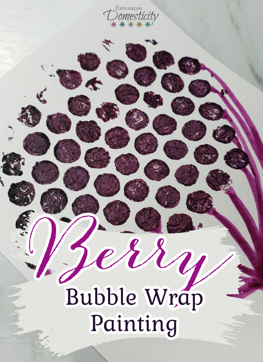 Easy and Fun Bubble Wrap Stamp Art for Kids - Crafting A Fun Life