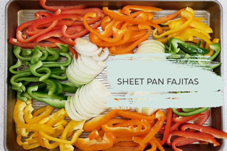 sheet pan fajitas - feature