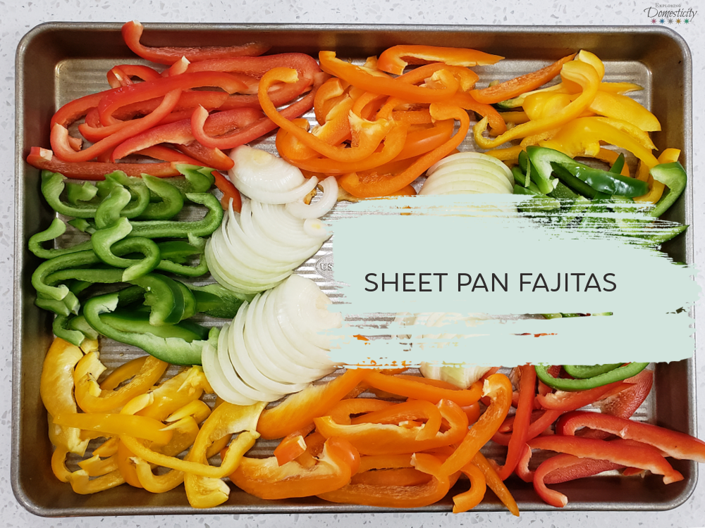 sheet pan fajitas - feature
