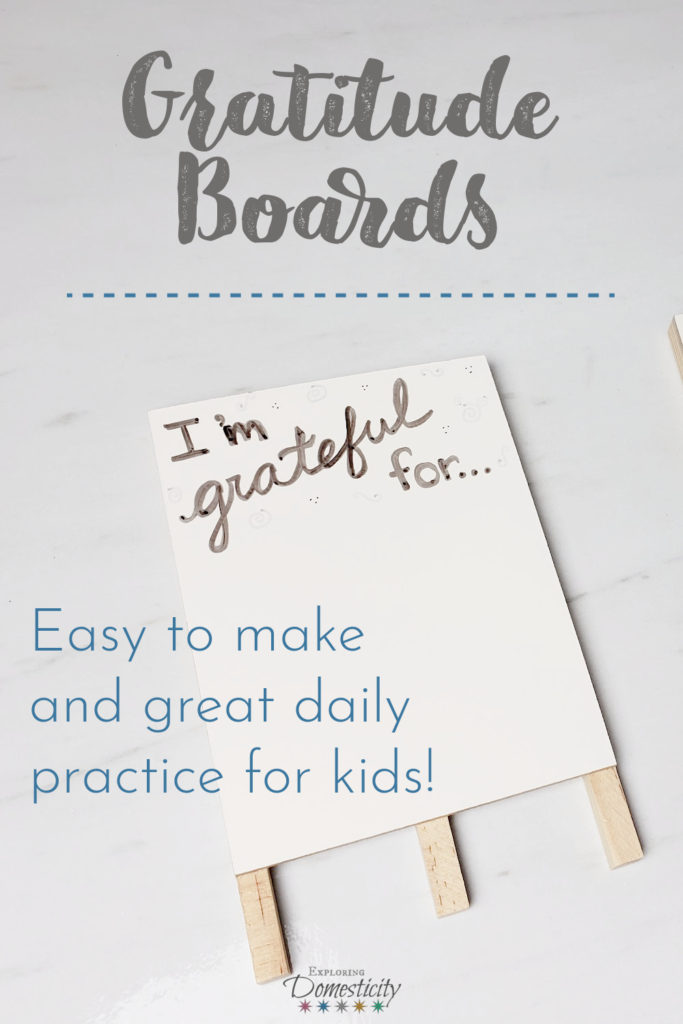 Gratitude Boards - easy to make and great daily practice