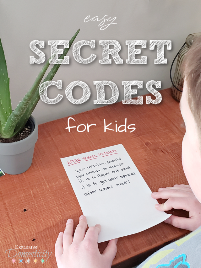 Secret Codes for Kids and Explorer Academy ⋆ Exploring Domesticity