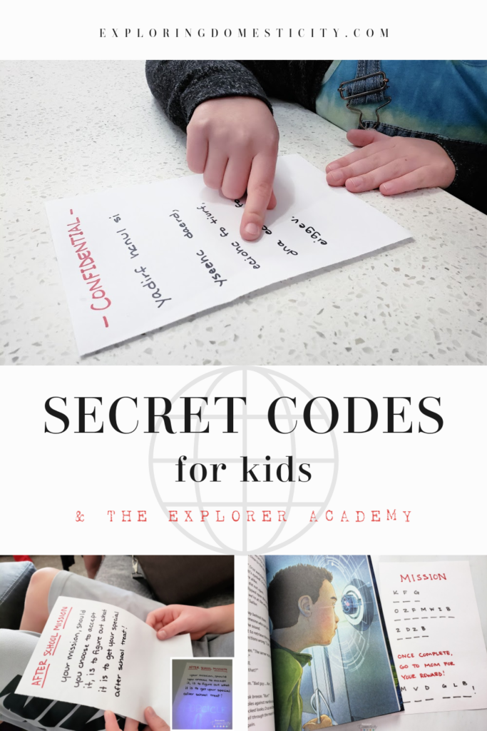 secret codes for kids and the Explorer Academy