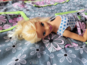 Barbie hanging doll organizer
