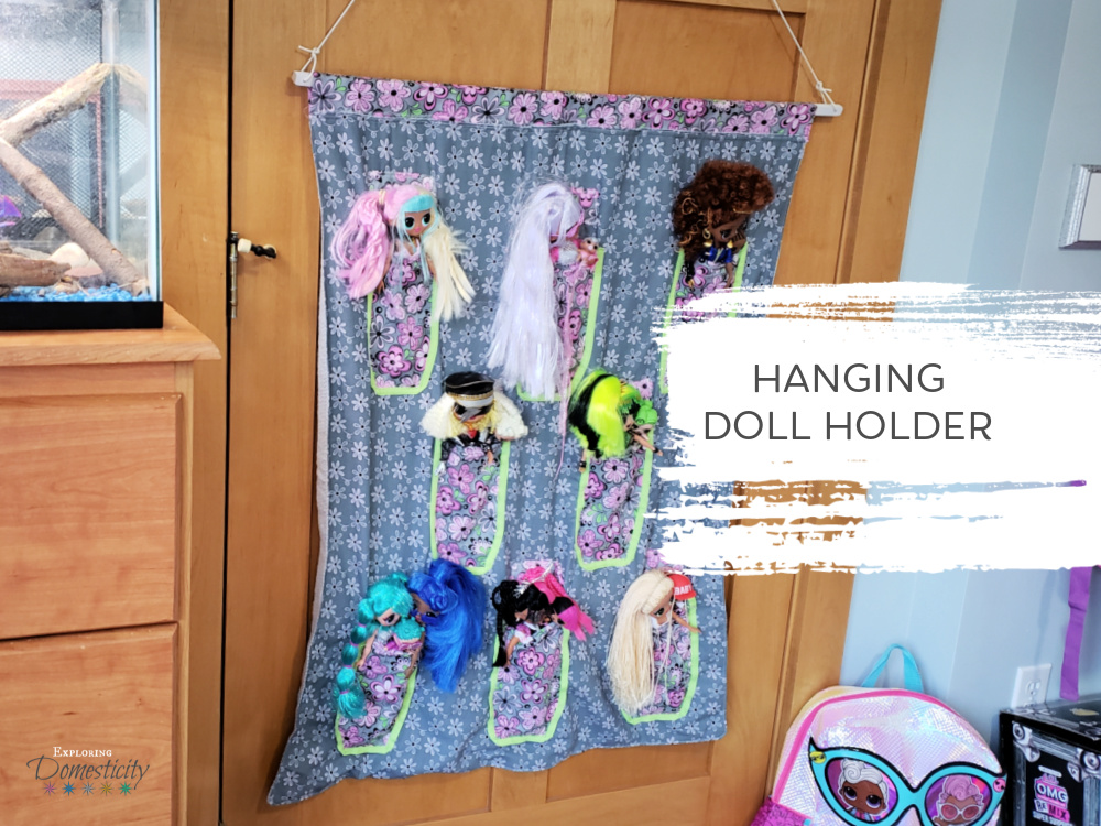 Hanging Doll Holder for LOL or Barbie ⋆ Exploring Domesticity