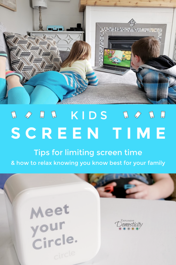 Kids Screen Time - tips for limiting screen time and how to relaxing knowing you know best for your family
