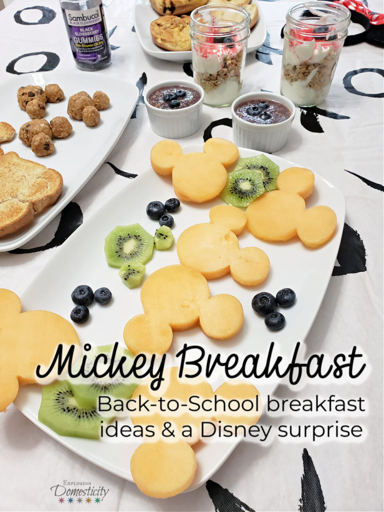 Mickey Breakfast Back-to-school breakfast ideas and a Disney surprise