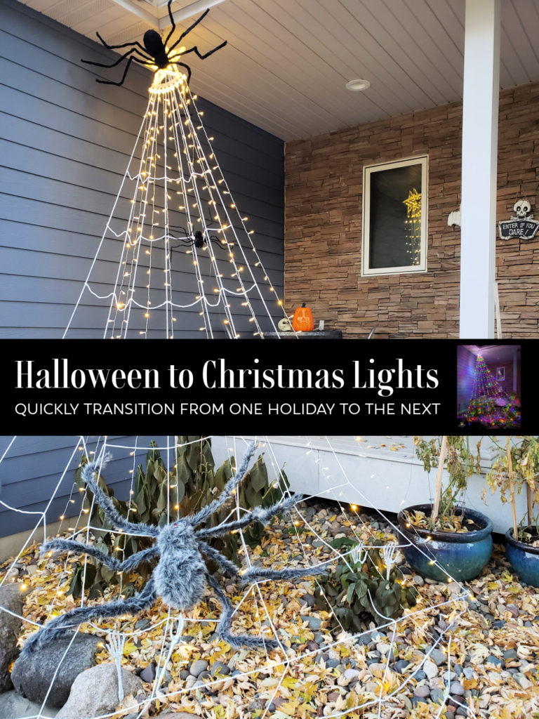 Halloween to Christmas Lights_ quickly transition from one holiday to the next
